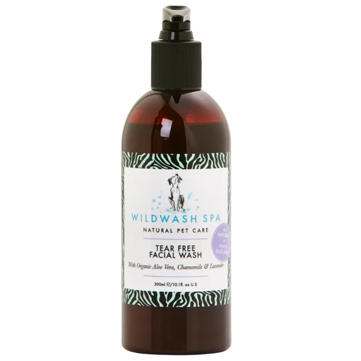 WildWash SPA Organic Aloe Vera, Chamomile & Lavender Tear Free Facial Wash For Dogs