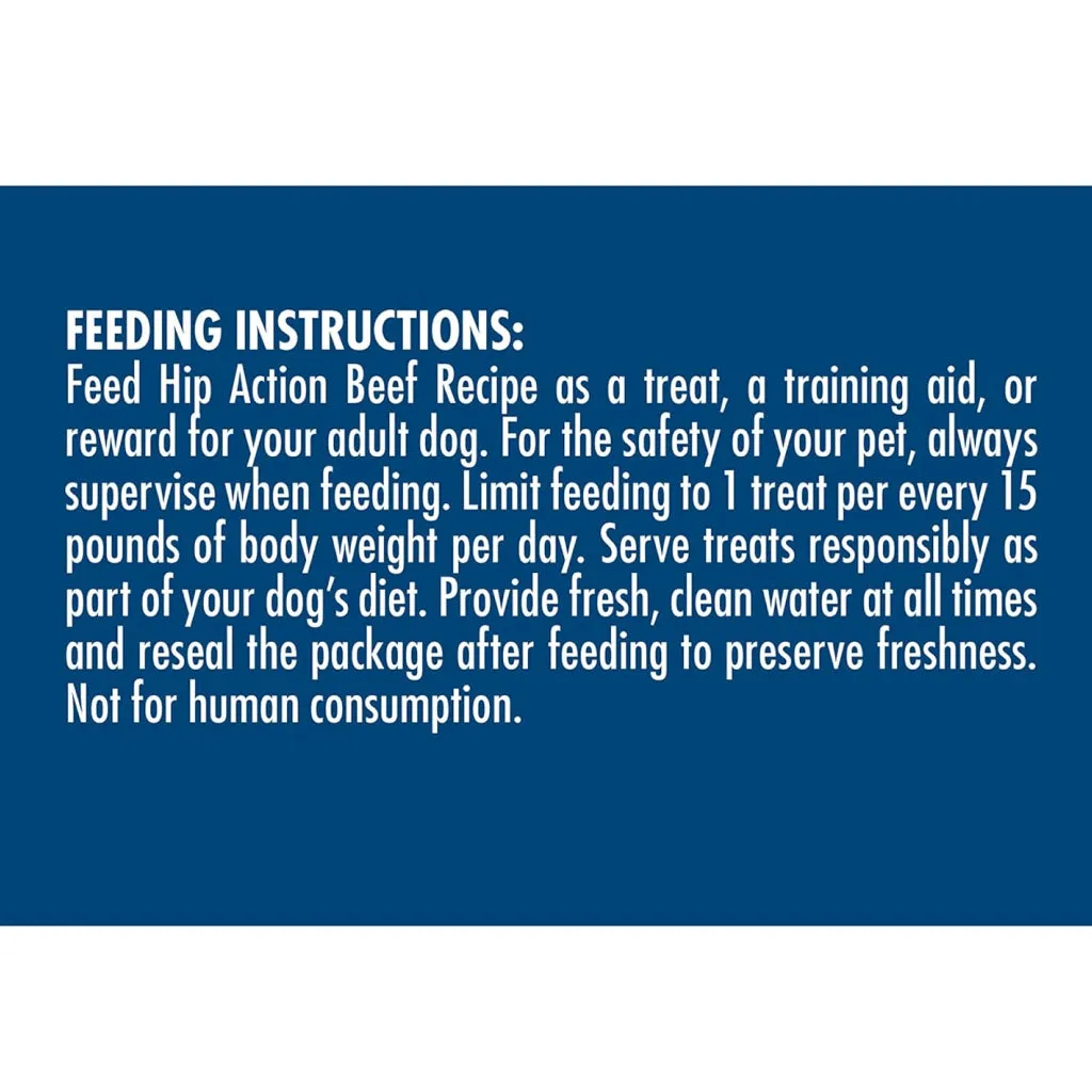 Zuke’s Hip Action Beef Recipe Hip & Joint Support Treats for Dogs