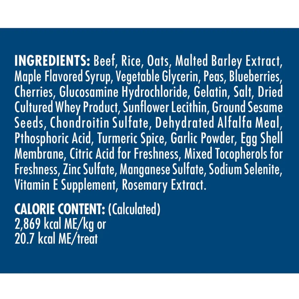 Zuke’s Hip Action Beef Recipe Hip & Joint Support Treats for Dogs