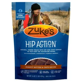 Zuke’s Hip Action Peanut Butter & Oat Recipe - Hip & Joint Support Treats for Dogs