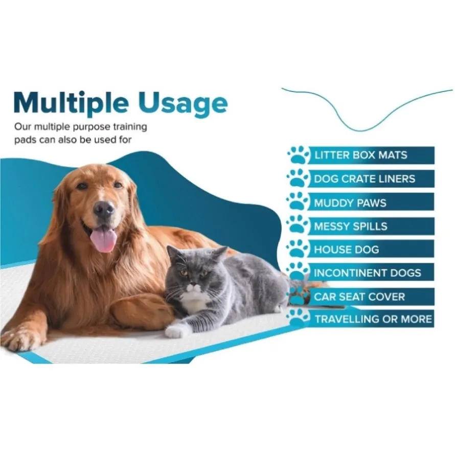 ZUN 1.3kg/pack Super Thick Absorbent Waterproof Dog and Puppy Pet Training Pad, Housebreaking Pet Pad, 57536141